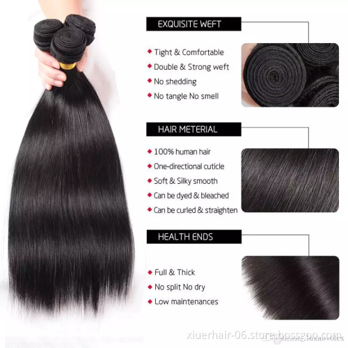 Wholesale Vendors 100% Filipino Unprocessed Remy Silky Straight Bundles In Bulk Human Cuticle Aligned Virgin Hair